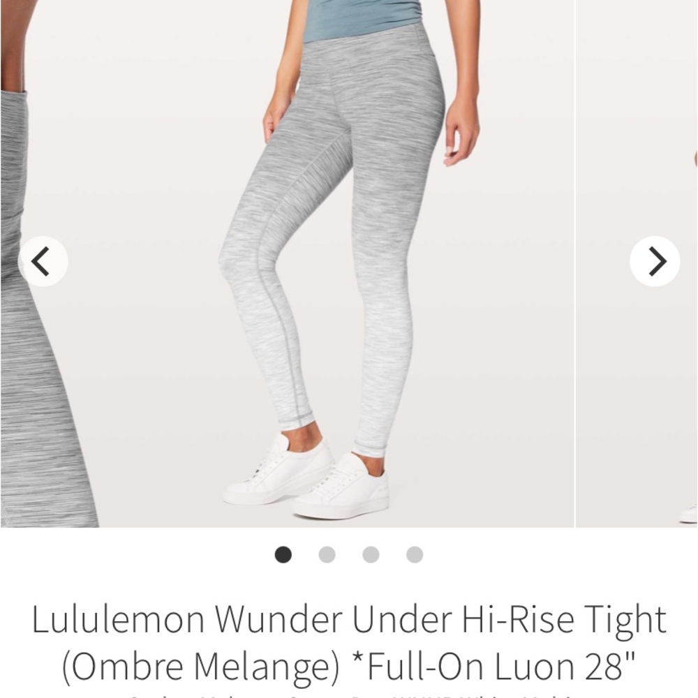Lululemon 28 inch wunder under Ombré leggings!